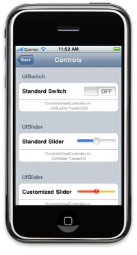 "iPhone UI Controls"