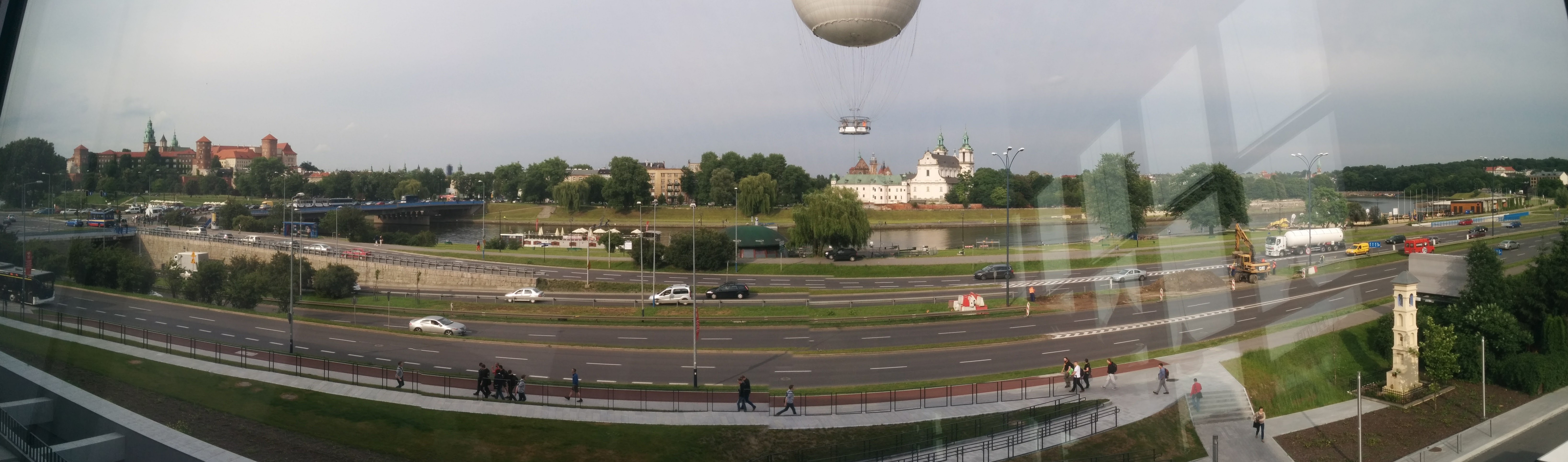"View over Wawel Castle from ICE Center"