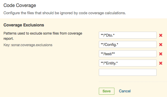 Code Coverage Exclusions